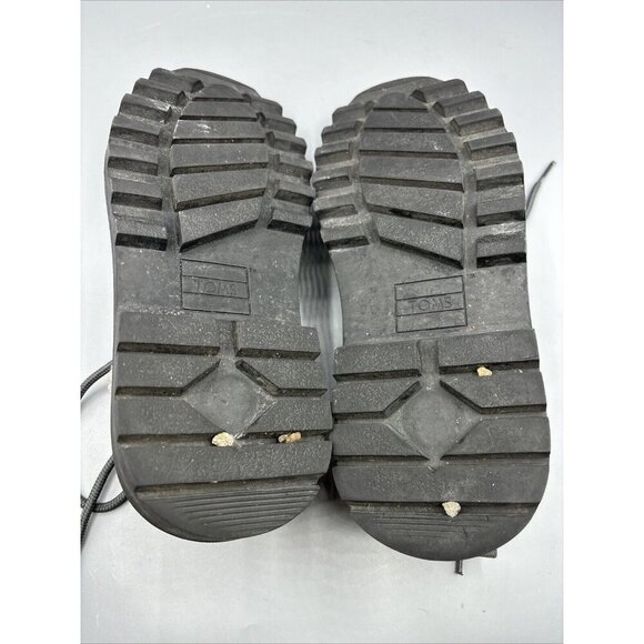 TOMS Cordova Castlerock Women’s Ankle Boots Sz 7.5 Wool Leather Waterproof - Picture 8 of 8